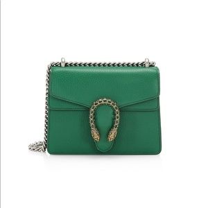 Gucci Emerald Green Mini Dionysus Leather Bag